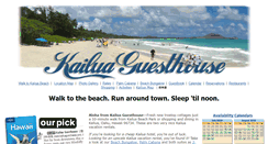 Desktop Screenshot of kailuaguesthouse.com